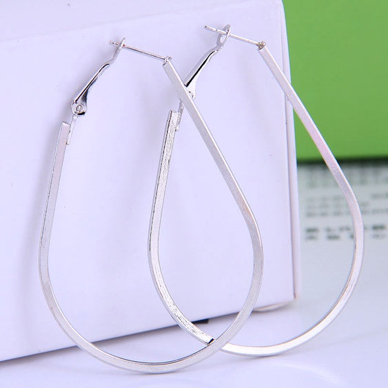 Oval Hoop Earrings