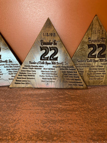 Remember The 22 Plaque