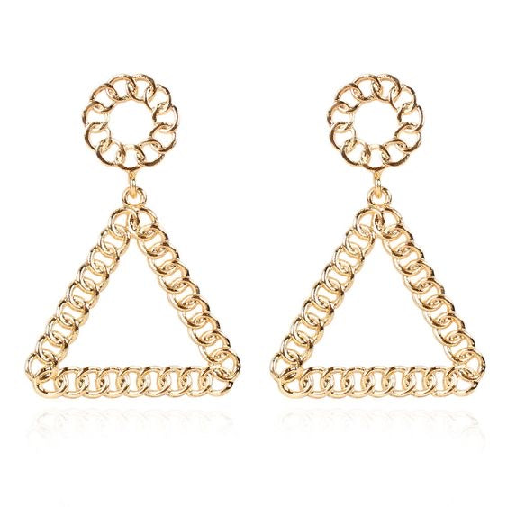 Pyramid Dangle Earrings