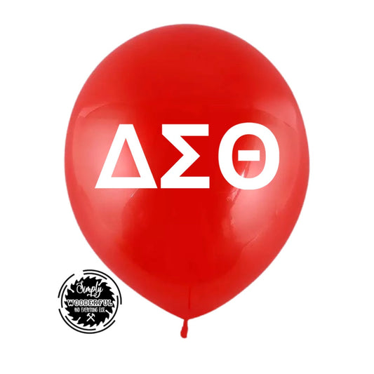 6 ΔΣΘ Latex Balloons