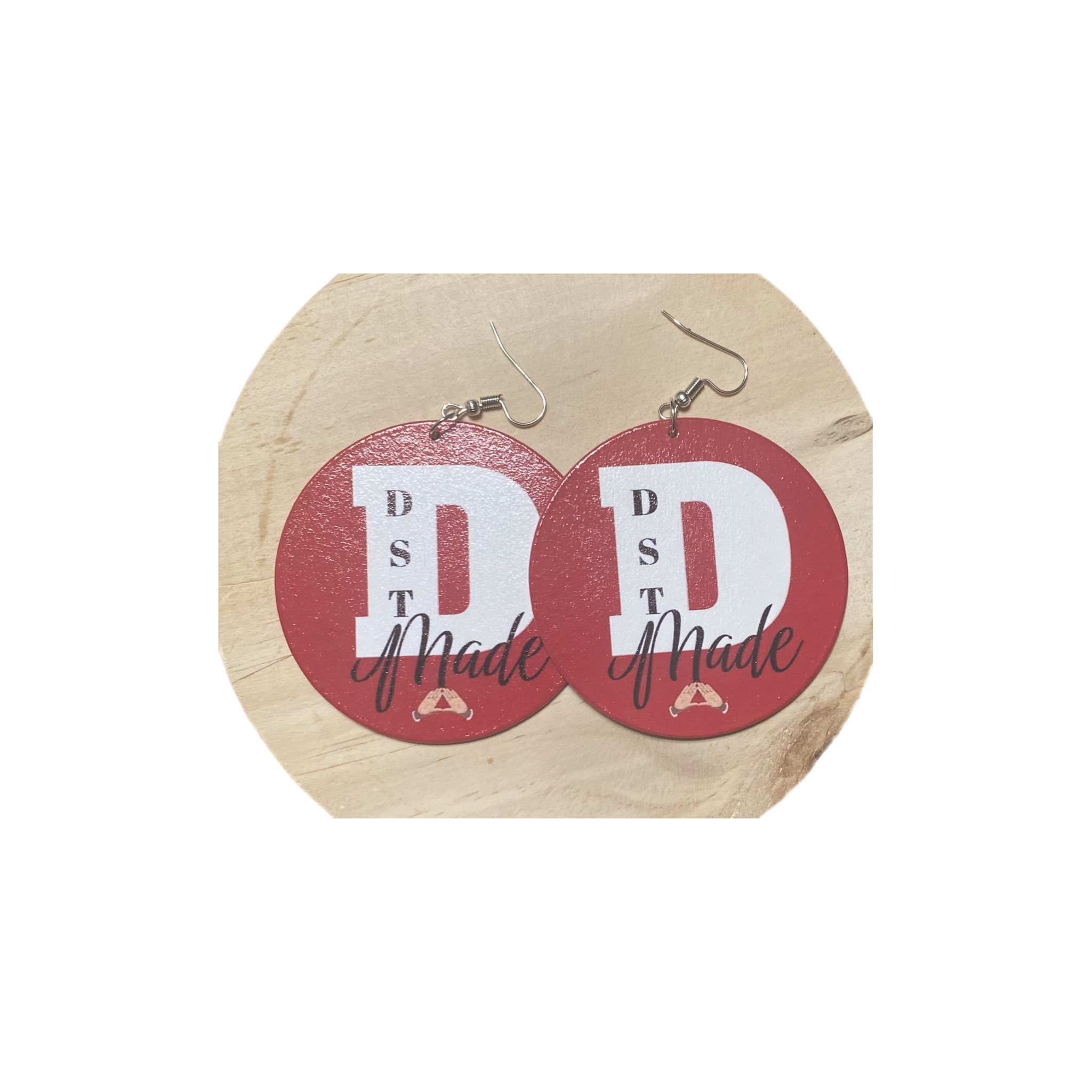 DST Made wooden earrings