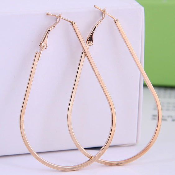 Oval Hoop Earrings