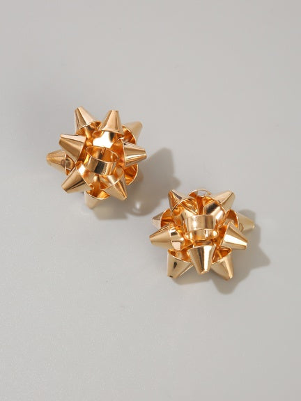Golden Bow Studs