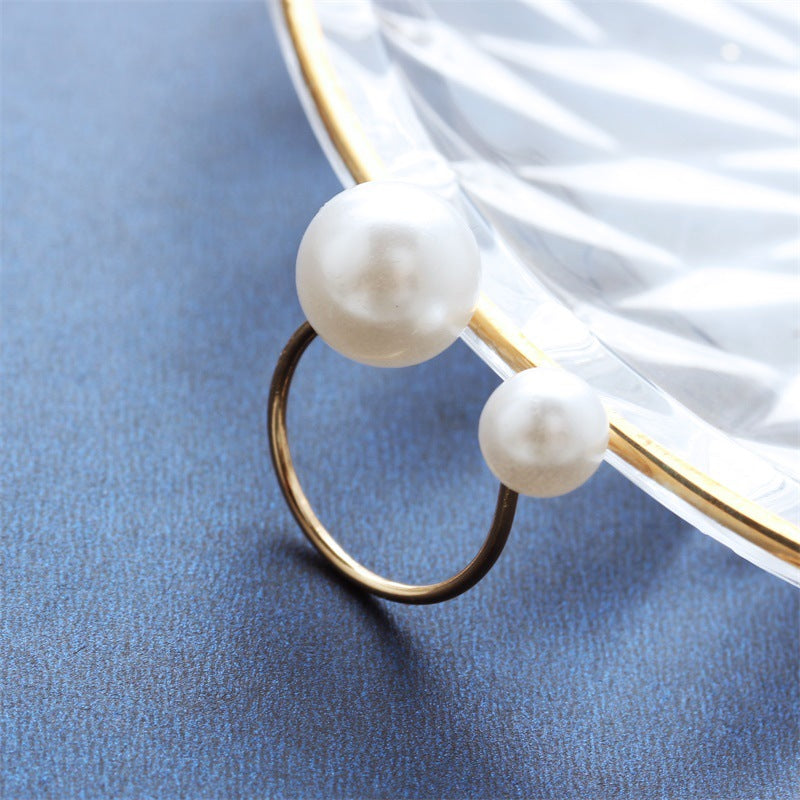 Double Pearl Ring