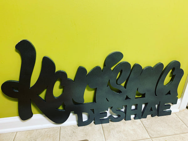 DOPESTYLE FONT WOODEN SIGN