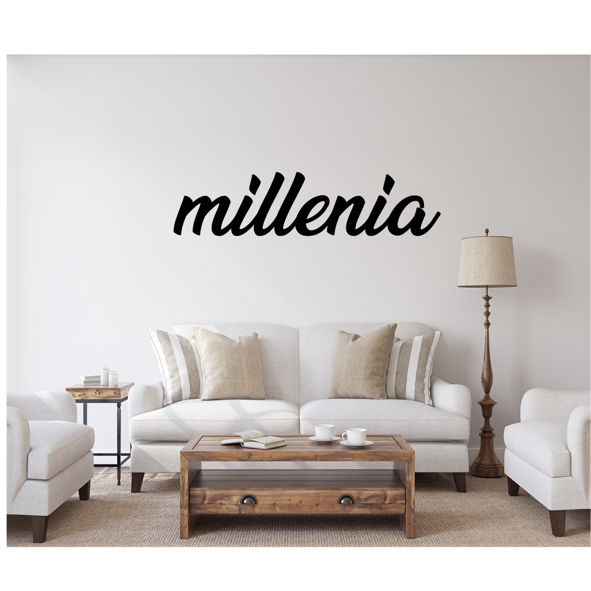 MILLENIA FONT WALL SIGN