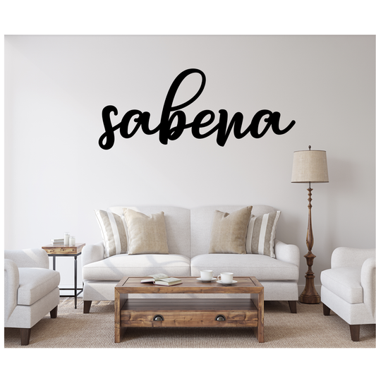 SABENA FONT WOODEN SIGN